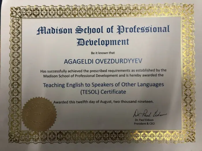 TESOL Certificate